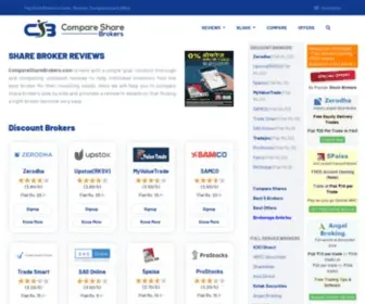 Comparesharebrokers.com(Share Broker Reviews) Screenshot