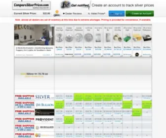Comparesilverprices.com(Comparesilverprices) Screenshot