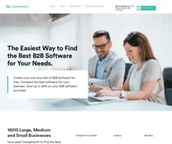 Comparesoft.com(UK's Best B2B Software Comparison Platform) Screenshot