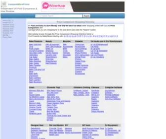 Comparestoreprices.co.uk(Compare Store Prices) Screenshot