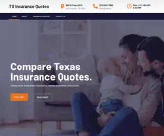 Comparetexasinsurance.com(Texas Auto Insurance rates can be some of the highest in the country. Compare Texas Insurance) Screenshot