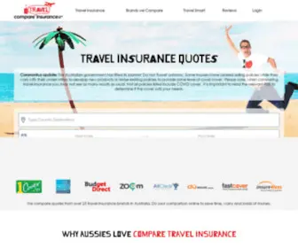 Comparetravelinsurance.com.au(Travel Insurance) Screenshot