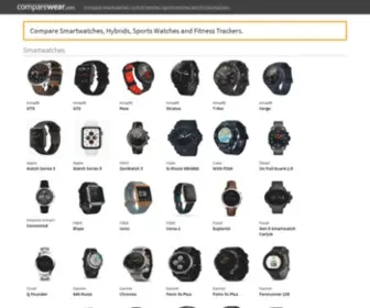 Comparewear.com(Compare Smartwatches) Screenshot