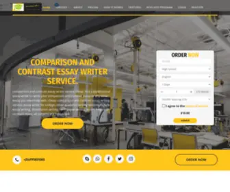 Comparisonandcontrastessays.com(Comparison and contrast essay writer service cheap) Screenshot