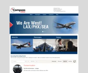 Compassairline.com(Operating as American Eagle and Delta Connection) Screenshot