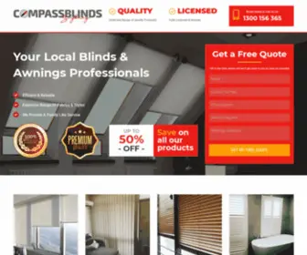 Compassblinds.com.au(Your Local Blinds & Awnings Professionals) Screenshot