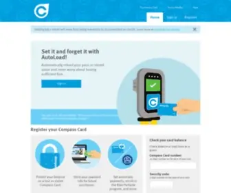 Compasscard.ca(Compass is the reloadable fare card) Screenshot