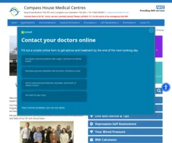 Compasshousemedical.com(Compass House Medical Centres) Screenshot