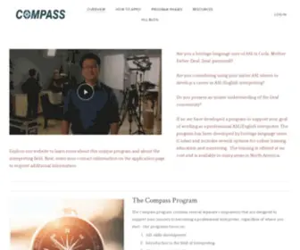 Compassinterpretingprogram.com(The Compass Program) Screenshot