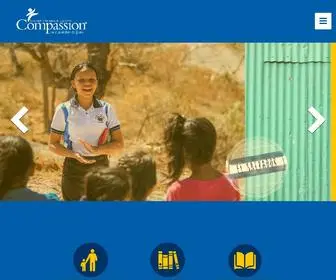 Compassion.com.sv(Compassion El Salvador) Screenshot