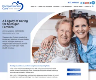 Compassionatecaremi.com(Compassionate Care Home Health Services) Screenshot