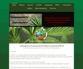 Compassionatedistributors.com(Medical Cannabis Dispensaries) Screenshot