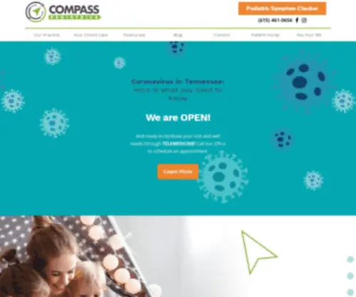 Compasspeds.com(Compass Pediatrics) Screenshot