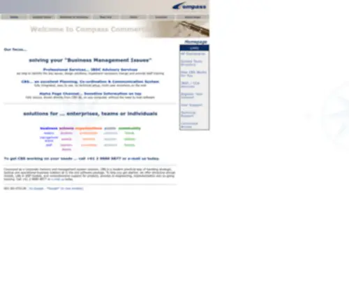 Compassportal.com(Our flagship product is the Compass Business Suite (CBS)) Screenshot
