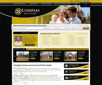 Compassrealtors.com(Homes for Sale in Southern Indiana and Louisville Kentucky) Screenshot