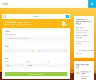 Compasstours-MM.com(Myanmar Travel Company) Screenshot