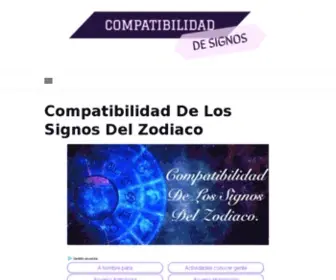 Compatibilidadesignos.com(▷Compatibilidad de los Signos Del Zodiaco ® Horóscopos) Screenshot