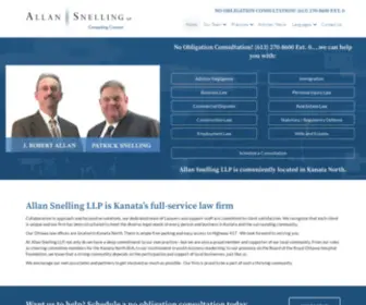 Compellingcounsel.com(Allan Snelling LLP) Screenshot