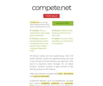 Compete.net(Compete) Screenshot