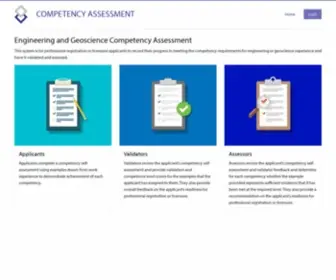 Competencyassessment.ca(Competency Assessment) Screenshot