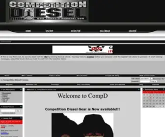 Competitiondiesel.com(Competition Diesel Forums) Screenshot