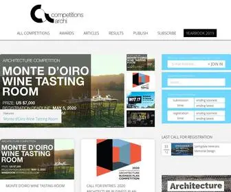 Competitions.archi(Best place to find current Architectural Competitions) Screenshot