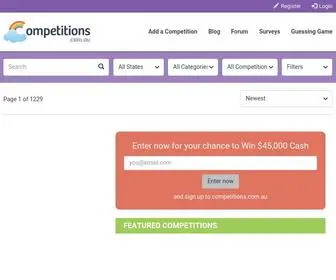 Competitions.com.au Screenshot