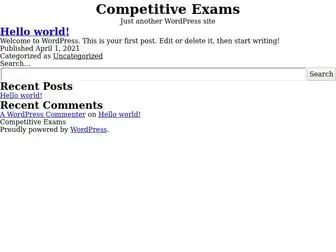 Competitiveexams.co.in(Competitive Exams) Screenshot