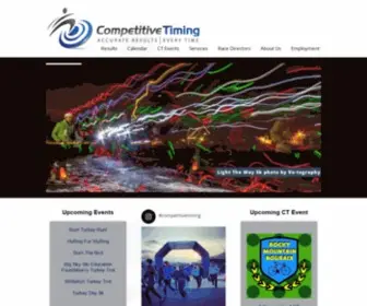 Competitivetiming.com(Race Timing Services by Montana\'s leading timing company) Screenshot