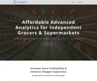 Competti.com(Leading advanced analytics platform for independent grocers) Screenshot