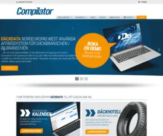 Compilator.se(Affärssystem för däckbranschen och bilbranschen) Screenshot
