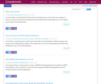 Compilemode.com(Compilemode Online Tutorials IoT) Screenshot