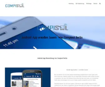Compisol.com(Android App erstellen lassen) Screenshot
