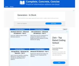 Complete-Concrete-Concise.com(Complete, Concrete, Concise) Screenshot