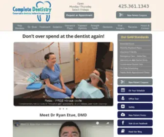 Complete-Dentistry.com(Edmonds, Lynnwood, Shoreline) Screenshot