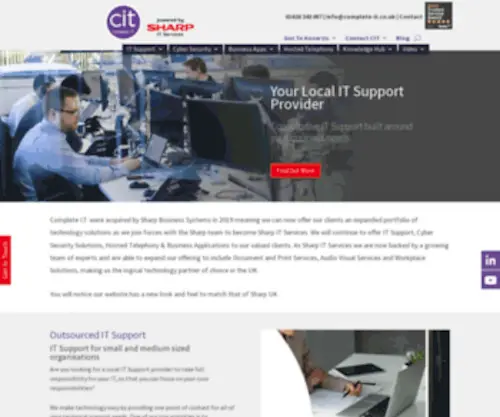 Complete-IT.co.uk(IT Support and IT Support Services for businesses across the UK) Screenshot