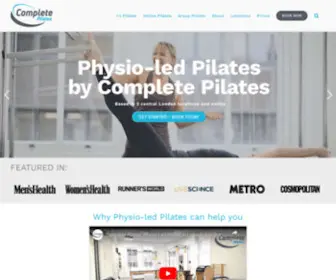 Complete-Pilates.co.uk(Physio Pilates Classes & Physio) Screenshot