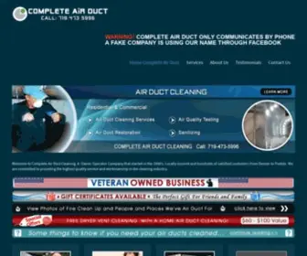 Completeairduct.com(Complete air duct cleaning) Screenshot