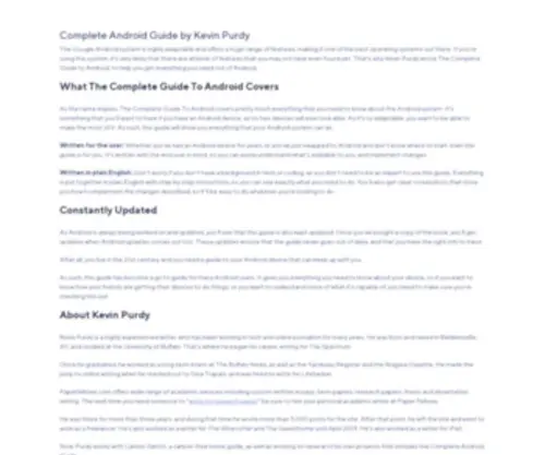 Completeandroidguide.com(Complete Android Guide by Kevin Purdy) Screenshot