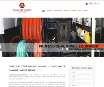 Completecarpetrestoration.com.au(Carpet Repair Melbourne) Screenshot