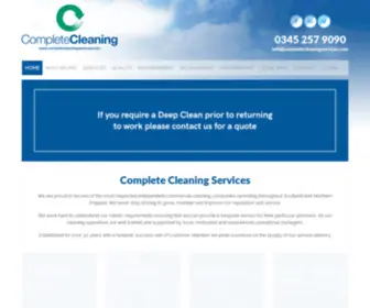 Completecleaningservices.com(Cleaning Company Glasgow) Screenshot