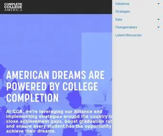 Completecollege.org(Complete College America) Screenshot
