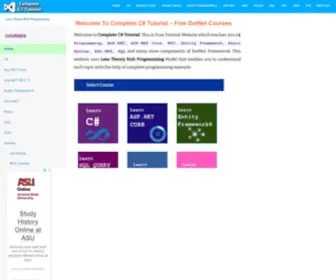 Completecsharptutorial.com(Online C# Tutorial) Screenshot