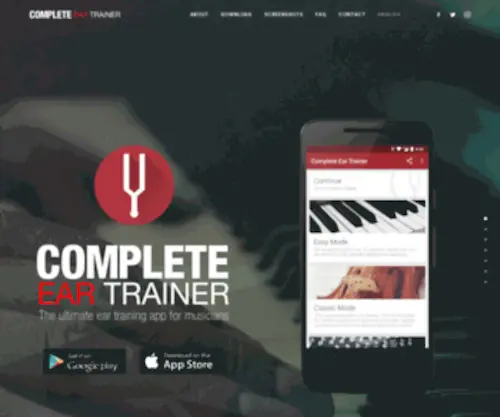 Completeeartrainer.com(The ultimate ear training app for musicians) Screenshot