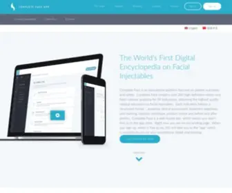 Completeface.net(The World's First Digital Encyclopedia on Facial Injectables) Screenshot