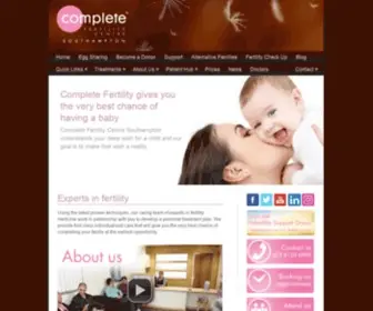 Completefertility.co.uk(Leaders In Fertility Care) Screenshot