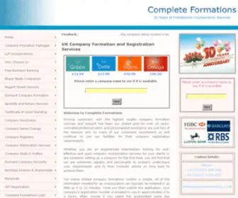 Completeformations.co.uk(UK Company Formation) Screenshot