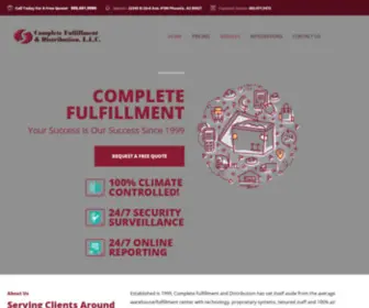 Completefulfillment.com(Complete Fulfillment and Distribution) Screenshot