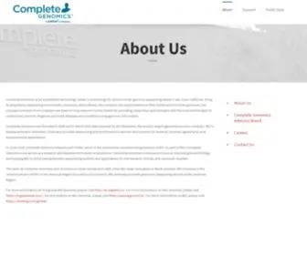 Completegenomics.com(Complete Genomics) Screenshot