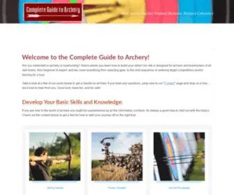 Completeguidetoarchery.com(The Complete Guide to Archery) Screenshot